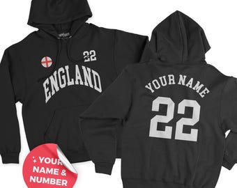 England Hoodie, England jersey, England football, Personalized number, England gift, World cup shirt, England Shirt, England