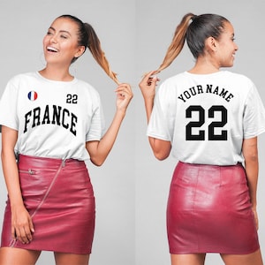 France Tee, France jersey, France football, Personalized number, French gift, World cup shirt, French Shirt, France football fans