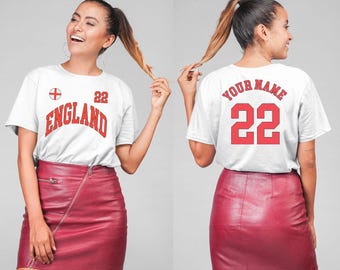 England Tee, England jersey, England football, Personalized number, England gift, World cup shirt, England Shirt, England