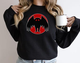 Mothman Sweatshirt, Mothman T-Shirt, Funny Cryptid Tee, Mothman fan, Mothman shirt, West Virginia, Mothman funny tshirt