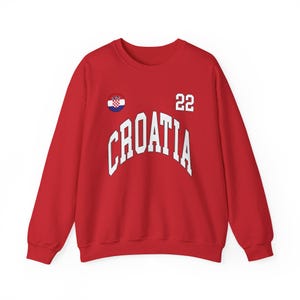 Felpa della Croazia, maglia della Croazia, regalo della Croazia, tifosi della Croazia, Coppa del mondo della Croazia, maglia della Coppa del mondo, tifosi della Coppa del mondo, maglia da calcio immagine 8