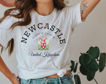 Newcastle Tee, Newcastle tshirt, Newcastle Sweatshirt, Newcastle upon Tyne, United Kingdom shirt, Newcastle shirt, Newcastle