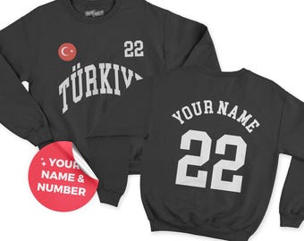 Turkie Sweatshirt, Türkei Jersey, Türkei Geschenke, Türkei Shirt, Türkei T-Shirt, Türkei Fans Geschenk, Türkei WM, WM Trikot, Fußball