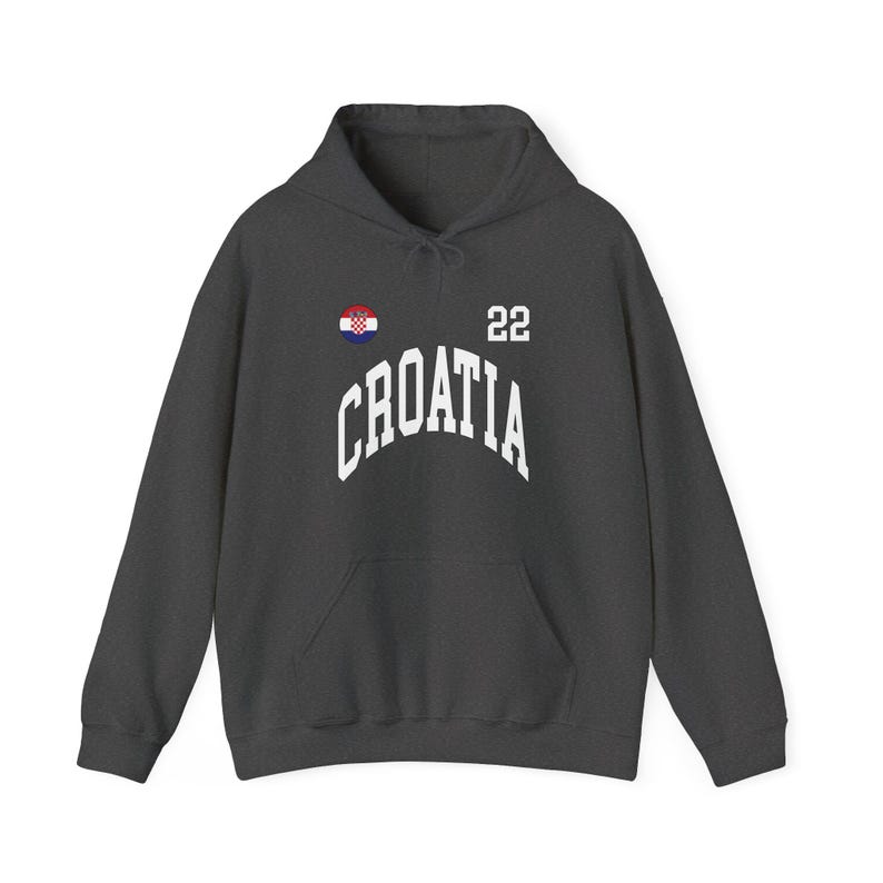 Sudadera con capucha de Croacia, camiseta de Croacia, regalo de Croacia, aficionados de Croacia, Copa del Mundo de Croacia, camiseta de la Copa del Mundo, aficionados de la Copa del Mundo, camiseta de fútbol imagen 4