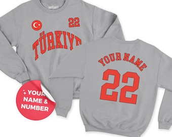Turkie Sweatshirt, Türkei Jersey, Türkei Geschenke, Türkei Shirt, Türkei T-Shirt, Türkei Fans Geschenk, Türkei WM, WM Trikot, Fußball
