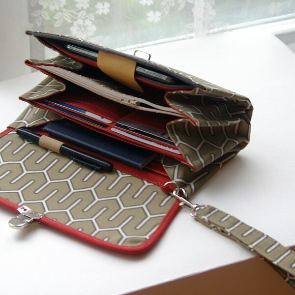 Smartphone wallet clutch deluxe - big wallets, credit card holder, cell phone wallet purse, long wallet, canvas wallets  - READY TO SHIP