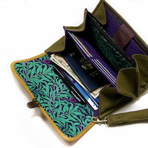 Cartera para teléfono inteligente, cartera grande. Estuche para manualidades con diseño floral para mujer, organizador para iPhone Plus y teléfonos grandes. Listo para enviar.