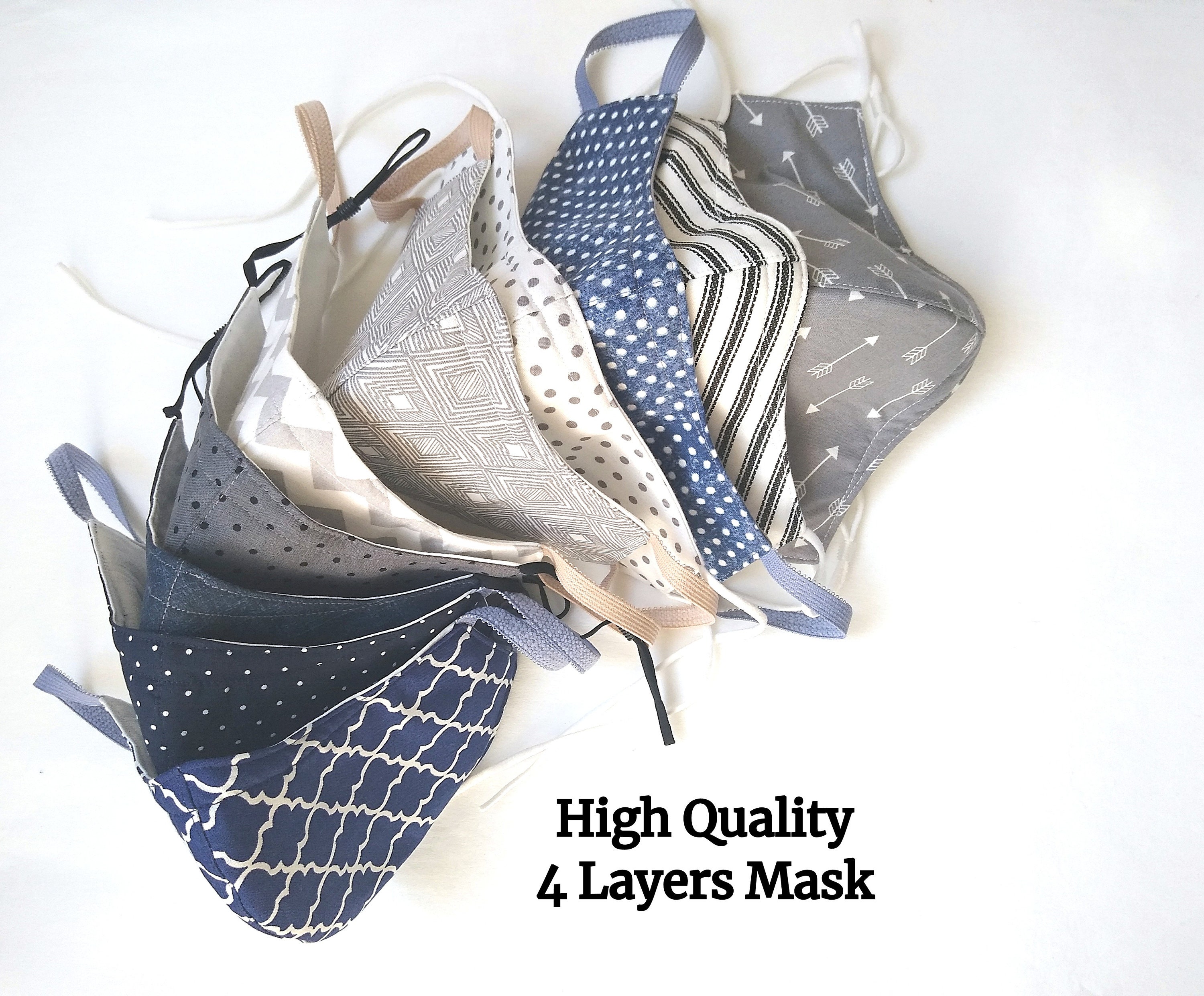 Quality washable face masks with nose wire and optional filter pocket…