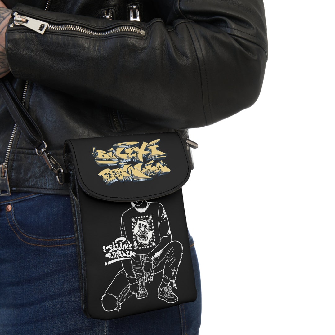 Graffiti Pose, Small Leather Purse, Cell