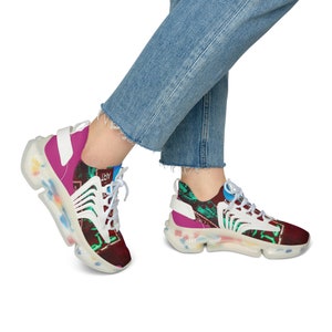 Cyber Cig, anime manga art, mesh sneakers