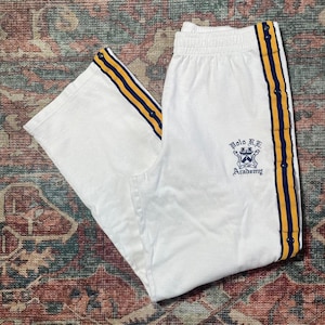 Vintage Polo Sport Baggy Snap Track Pants POLO RL ACADEMY