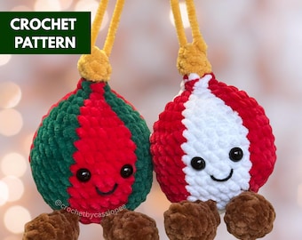 Christmas Bauble Crochet Pattern | Cute Tree Ornament