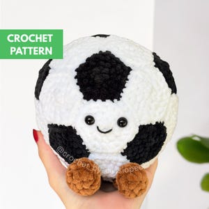 Soccer Ball Crochet Pattern Tutorial PDF | Football Amigurumi Plush | Sports Gift Decor