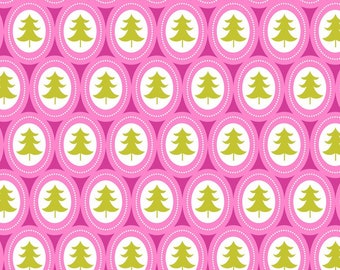 Treelicious - Jingle Bells in Pink - 1 yard - Blend Fabrics