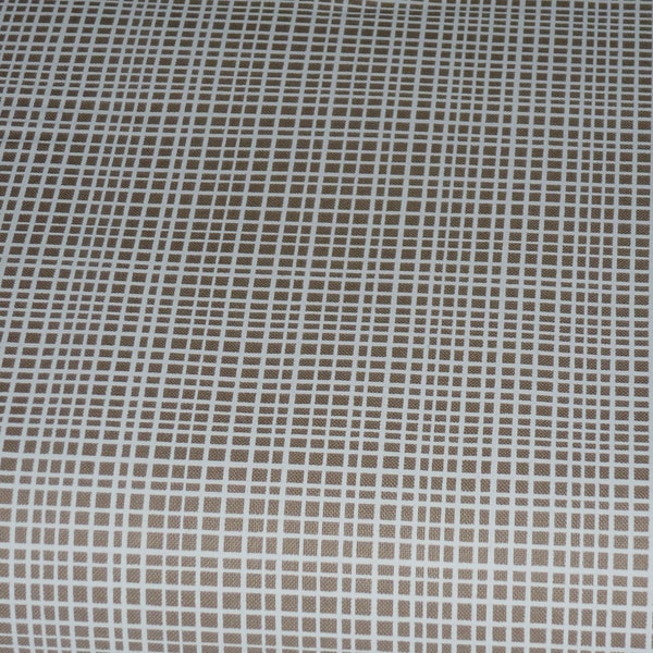 Random Pencil Check - Linen - 1 yard - Michael Miller Fabric