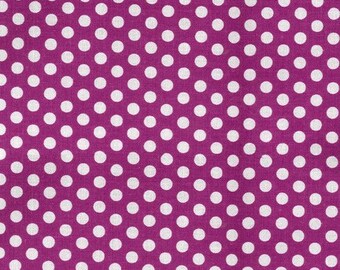 Kiss Dot in Magenta - 1 yard - Michael Miller Fabric