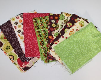 Timeless Treasures APPLE-C Set (9 Fat Quarters and 1 Fat Eighth)