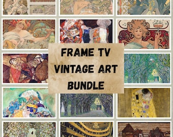Paintings Frame TV vintage Art Bundle 126, Antique Classic Art for Samsung Frame TV, Vintage Landscape Wall Art Collection, Digital Download
