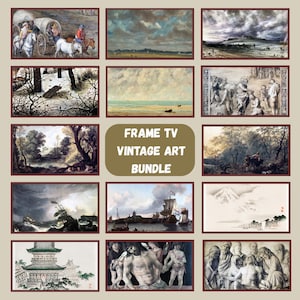 Frame TV Vintage  Art Bundle 250 Classic Oil Painting Art for Samsung Frame TV