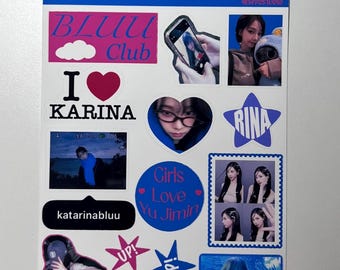 Arkusze naklejek Aespa Karina