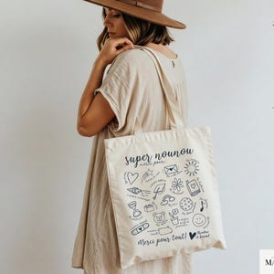 Cadeau nounou personnalisé – Tote bag merci nounou Noël | Cadeau fin d’année crèche avec prénom enfant, idée cadeau pas cher nounou image 4