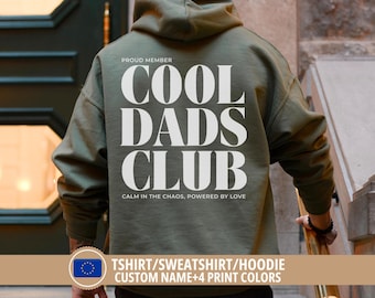 Cool Dads Club Shirt · Papa Sweatshirt Gift · Dad Shirt Personalised with Name & EST Year · Fathers Day Gift · Gift for Him · Papa Shirt