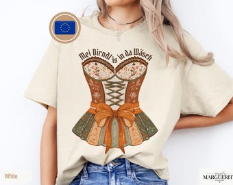 Donne Tedesche Di Oktoberfest In Costume Nazionale Cameriera Di Bar Della Ragazza Illustrazione - Foto 8