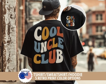 Cool Uncle Club Shirt – Uncle Club T-Shirt – New Uncle Gift – Uncle Birthday Gift – Retro Uncle Tee