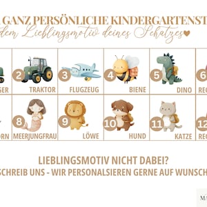 Personalisiertes Kindergartenkind Shirt Dino für Kindergartenstart, Geschenk für Start Kita, T-Shirt mit Namen Erster Kindergartentag imagem 2