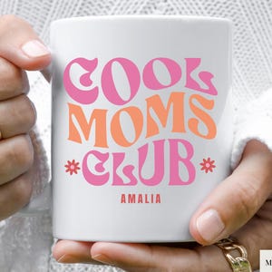 Personalized New Mom Mug, Cool Moms Club Coffee Mug, First Time Mom Gift, Expecting Mom Gift, Baby Shower Gift
