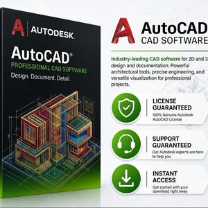 Autocad Software | Lifetime Architecture & Engineering Design Tool | Digital Technical Drawing Workplace |