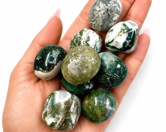 Moss Agate tumbled