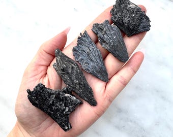Raw black kyanite