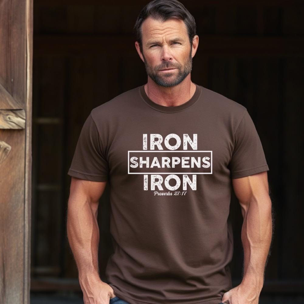 Proverbs 27 17 Iron Sharpens Iron SVG Design | Christian Faith Based ...