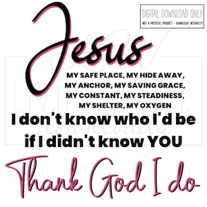 Lauren Daigle Lyrics Christian Design: Thank God I Do SVG PNG, Christian Song