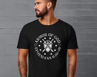 Armor of God SVG: Ephesians Bible Verse, Men’s Christian Shirt Design | Digital Download
