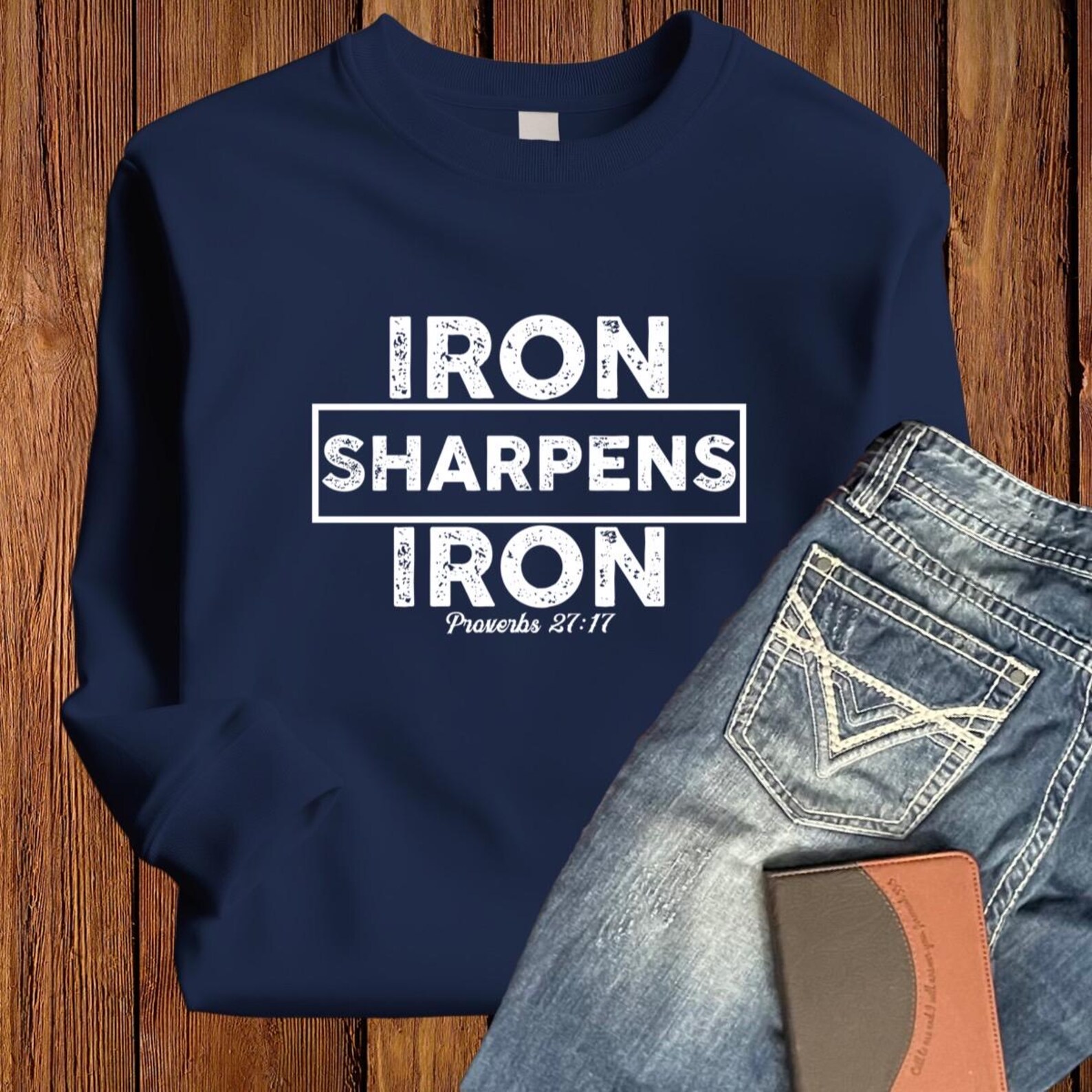 Proverbs 27 17 Iron Sharpens Iron SVG Design | Christian Faith Based ...