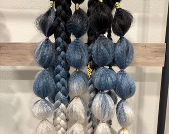 Custom Rave Braids: Tie-In Hair Extensions with Lights & Kandi