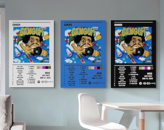 Pósteres del álbum "Ganger" de Veeze - Lote de 3 (impresión digital)