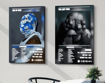 Póster con la lista de canciones del álbum Gunna – Arte mural de hip hop (descarga digital)