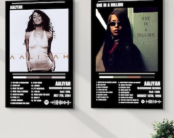Aaliyah Album Tracklist Poster Set – R&B Princess (Digital Download)
