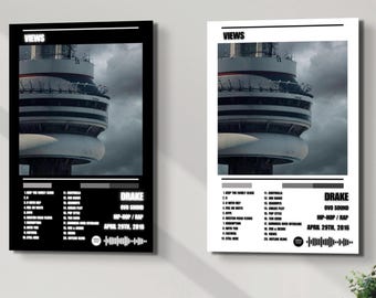 Póster del álbum Drake Views: lista de canciones de rap (descarga digital)