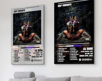 Conjunto de pósteres del álbum "Deep Thoughts" de Lil Durk – Arte de la lista de canciones (Descarga digital)