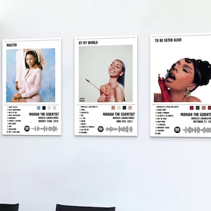 Mariah the Scientist Set of 3 Digital Poster - RnB Album Poster - Ry Ry World - Album Tracklist - Digital Art - Wallpaper - INSTANT DOWNLOAD