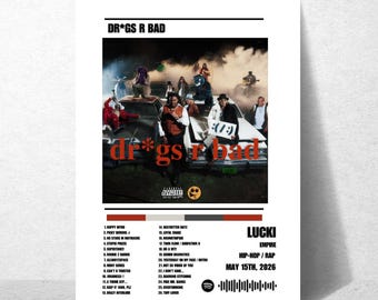 Set de pósteres del álbum Lucki - Dr*gs R Bad (Descarga digital)