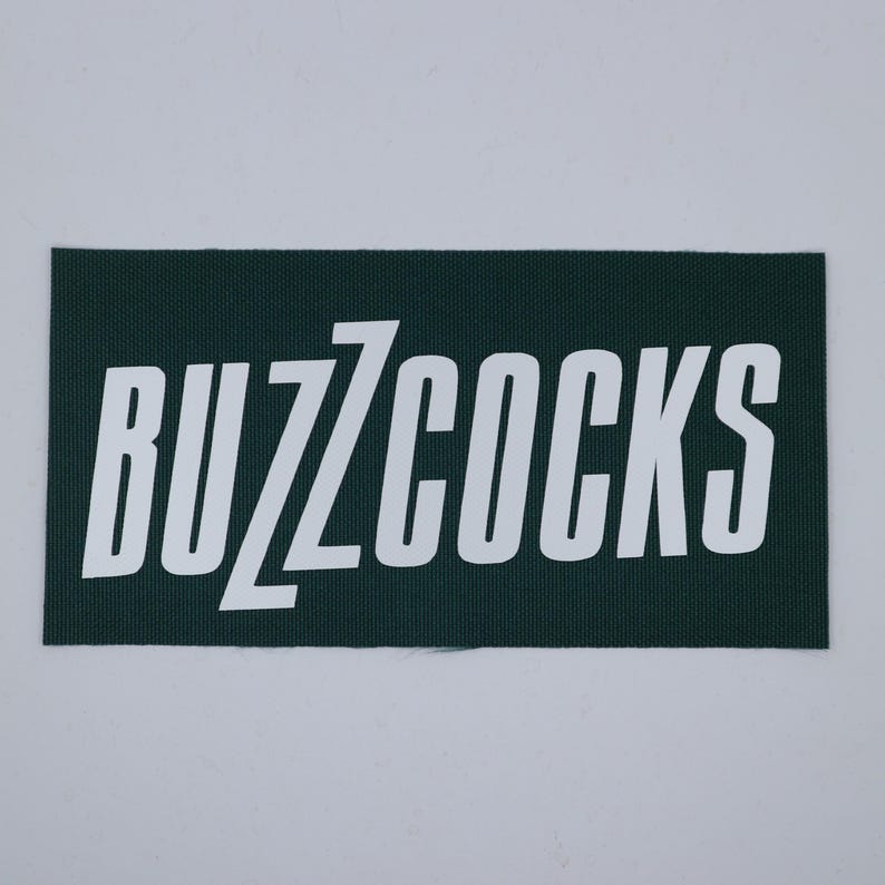 Buzzcocks - Logo Patch Green/White