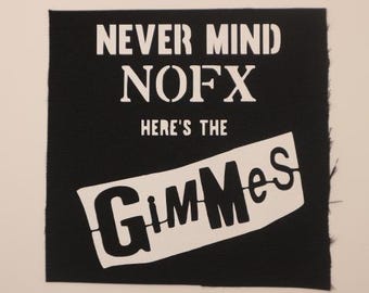 Me First and the Gimme Gimmes - Never Mind NOFX Patch - Etsy