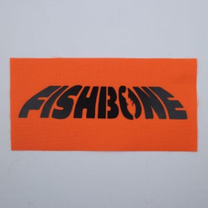 Fishbone - Logo Patch Orange/Black