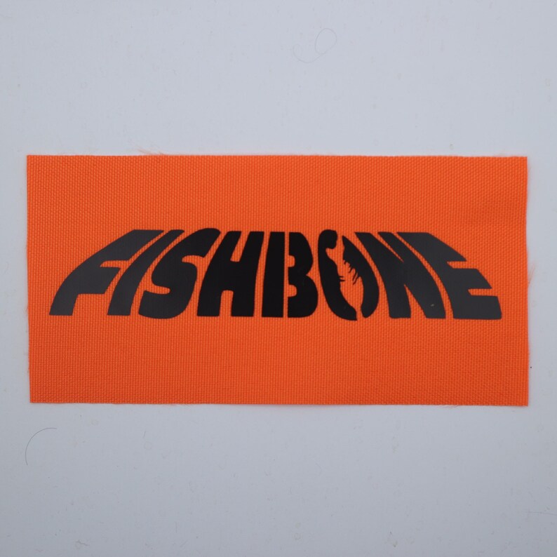 Fishbone - Logo Patch Orange/Black