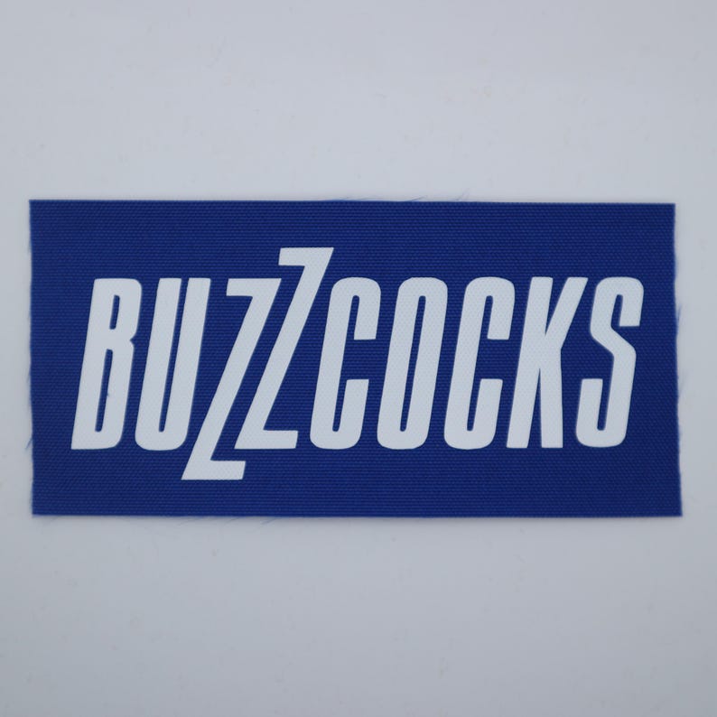 Buzzcocks - Logo Patch Blue/White